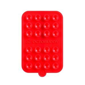 Octobuddy Silicone Suction Cup Phone Case Mount Magnet - Red